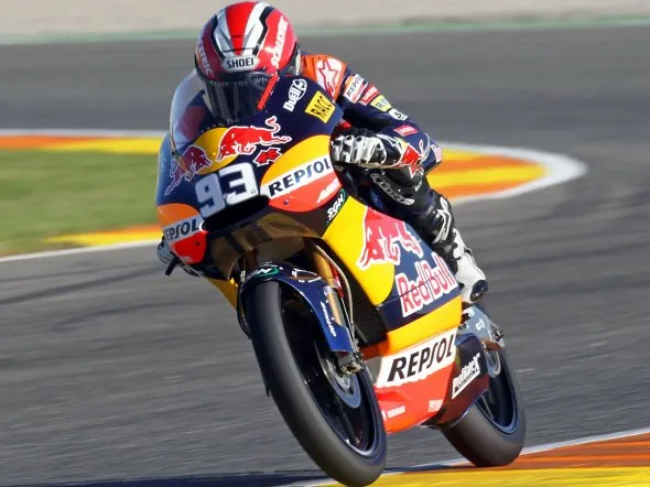 marc marquez warm up 125 valencia