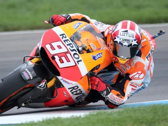 marc marquez warm up indianapolis 2014