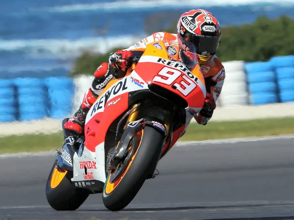 marc marquez warm up phillip island 2014