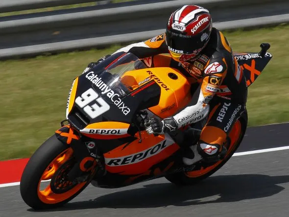 marc marquez warmup sachsenring moto2 2011