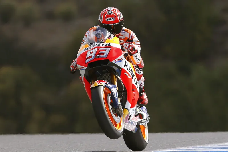 marc marquez wheelie jerez