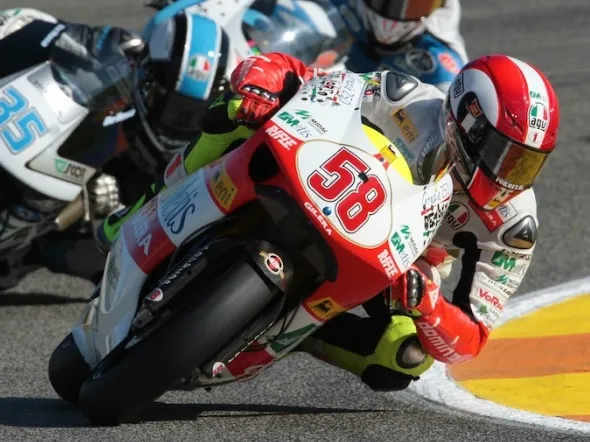 marco simoncelli valencia 250cc gara