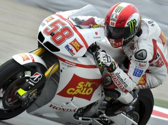 marco simoncelli warmup barcellona 2011
