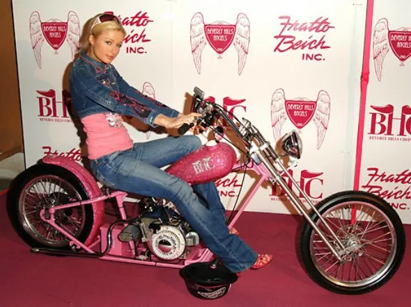 paris hilton moto