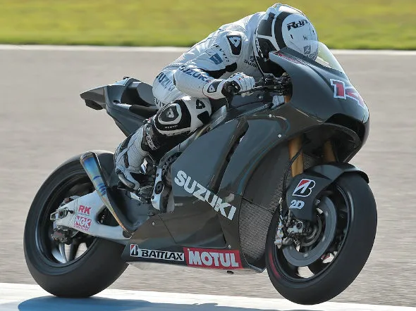 randy de puniet first test suzuki motogp