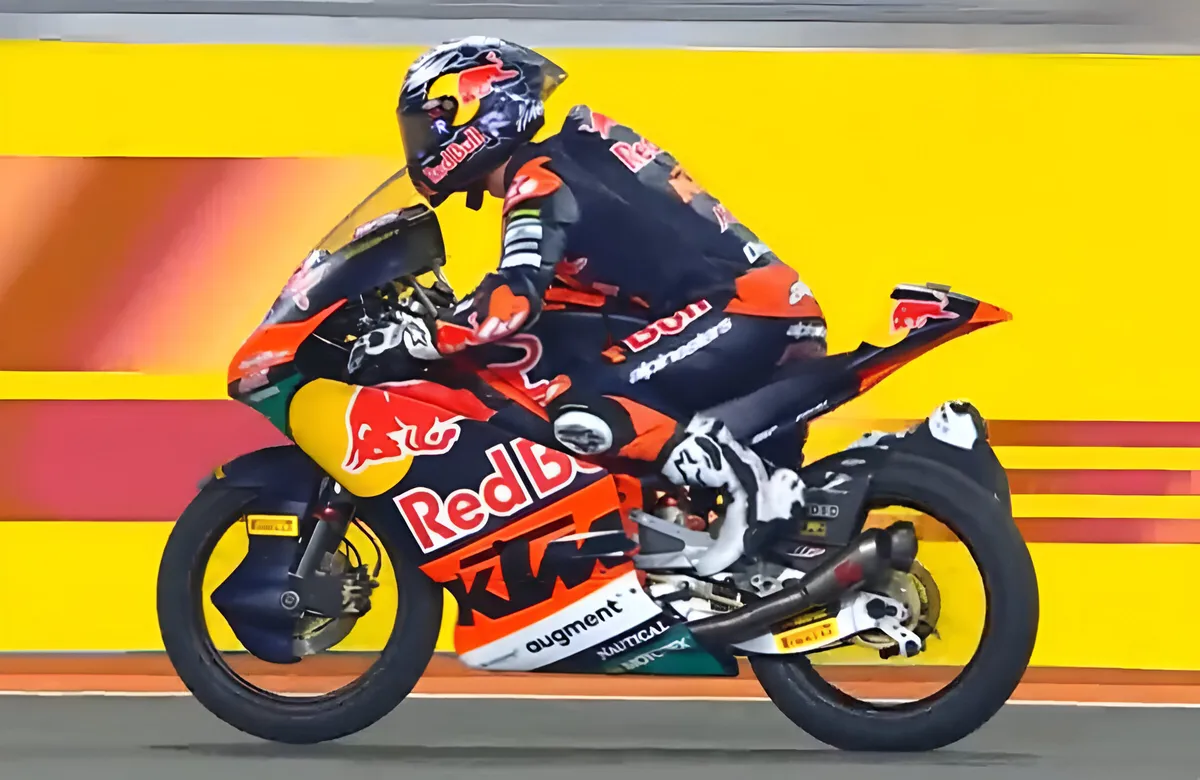 rueda moto3 practice qatar