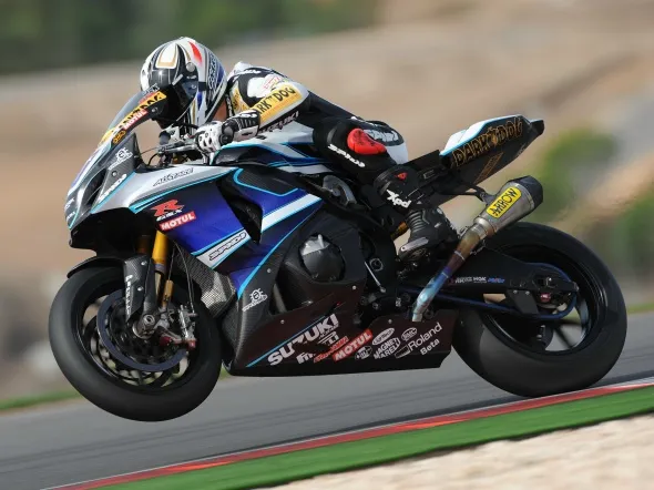 sylvain guintoli alstare suzuki portimao test