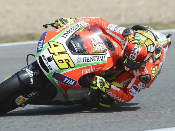 valentino rossi gp12 jerez test