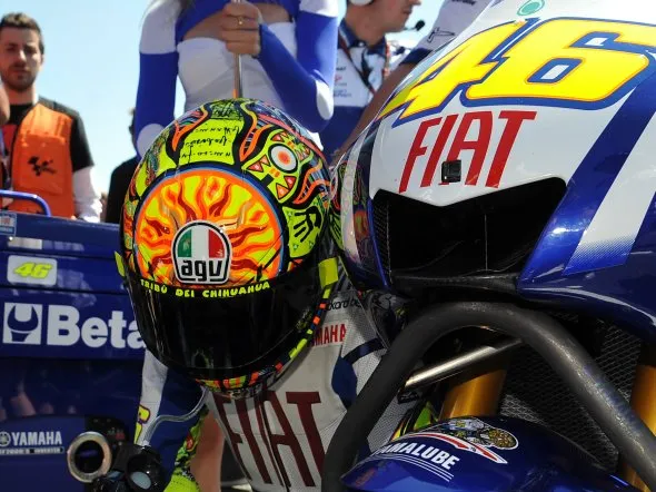valentino rossi grid 2010