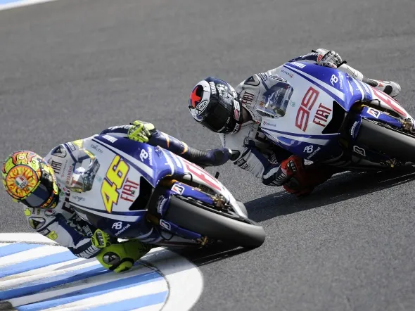 valentino rossi jorge lorenzo motegi 2009