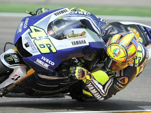 valentino rossi motogp aragon warm up 2013