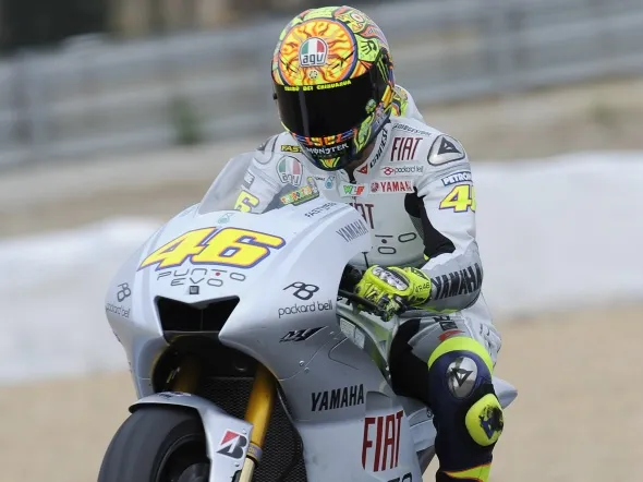 valentino rossi motogp qualifiche estoril 2009