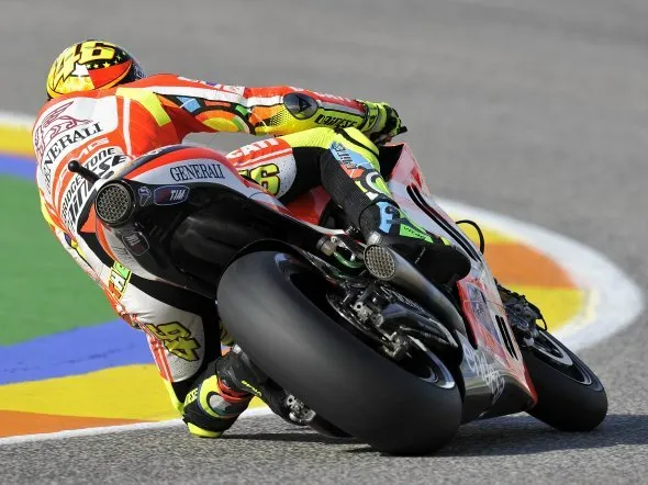 valentino rossi race valencia 2011