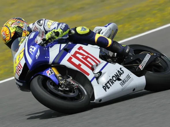 valentino rossi test jerez 2010