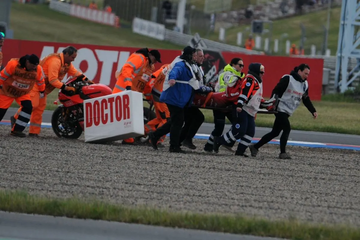 xavi vierge incidente superbike most