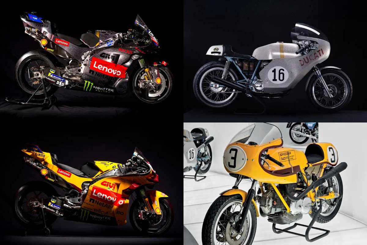 Bagnaia annuncia: "Voglio finire la carriera in Ducati". Nel test a Valencia due livree iconiche