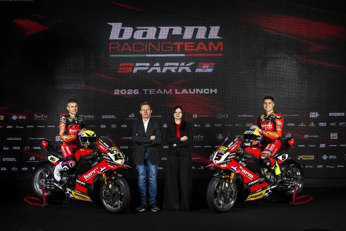 Alvaro Bautista e Yari Montella piloti SBK del Barni Spark Racing Team Superbike