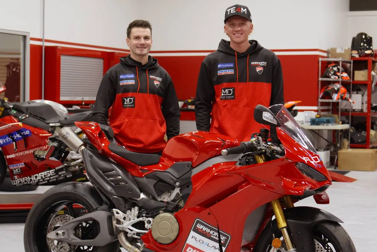 Beaubier e Smith nel MotoAmerica Superbike con Warhorse HSBK Ducati Flo4Law