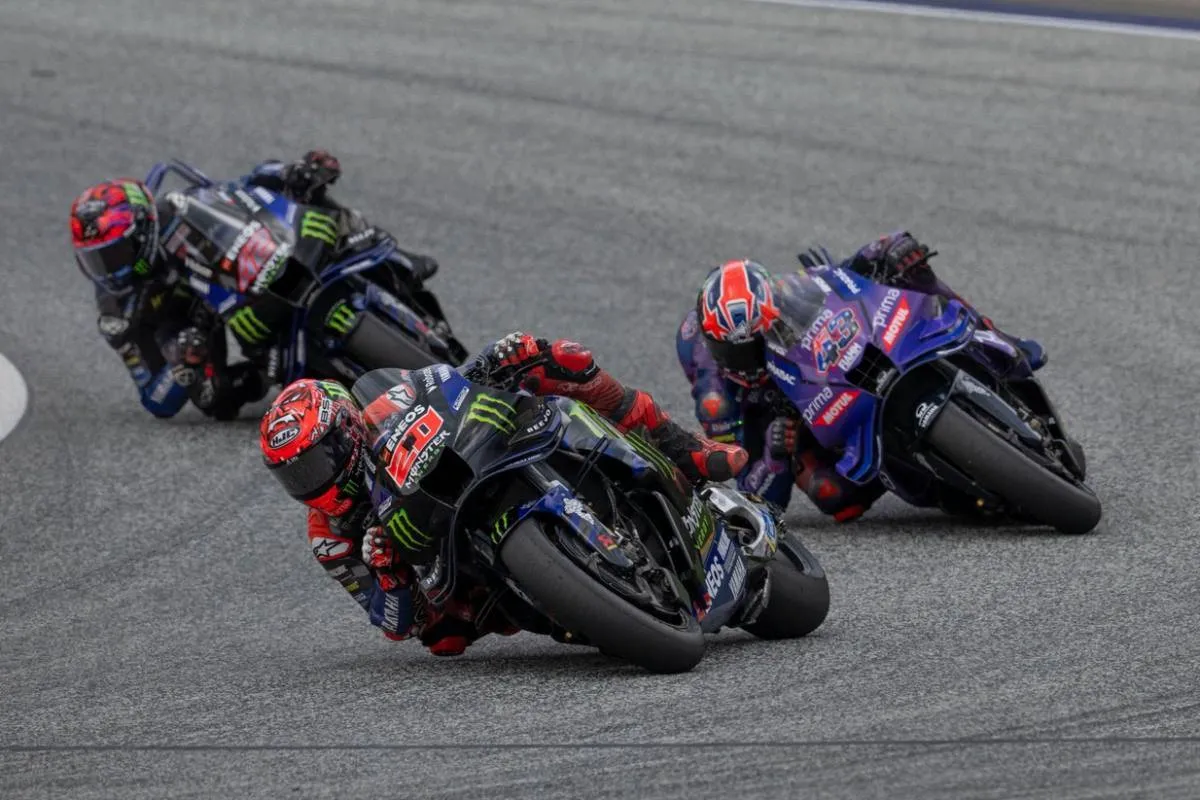 Fabio Quartararo, Jack Miller e Alex Rins piloti Yamaha MotoGP