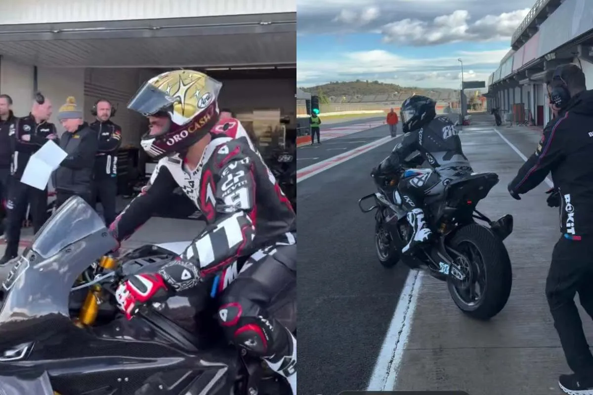 Petrucci Oliveira BMW Test Valencia SBK Superbike