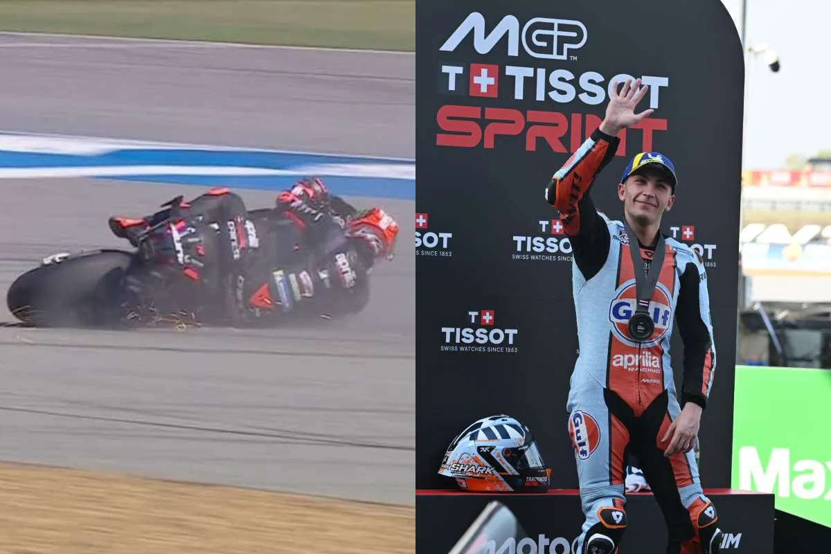 Marco Bezzecchi e Raul Fernandez piloti Aprilia MotoGP a Buriram, Thailandia