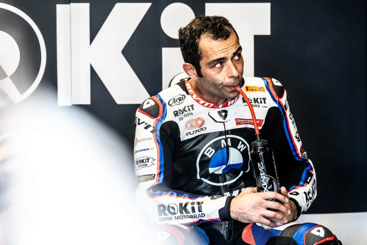 Danilo Petrucci pilota BMW Superbike nel test SBK a Phillip Island