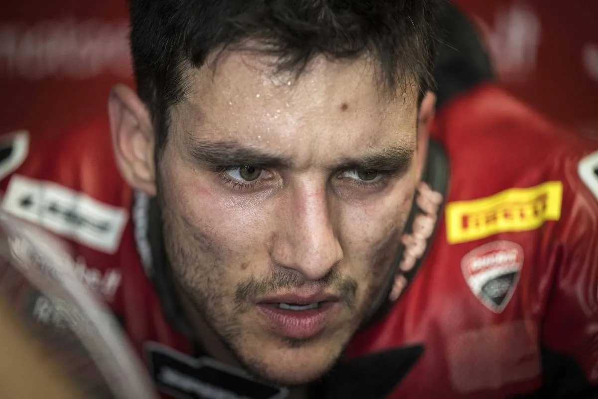 Iker Lecuona pilota Aruba Ducati Superbike nel test SBK a Phillip Island