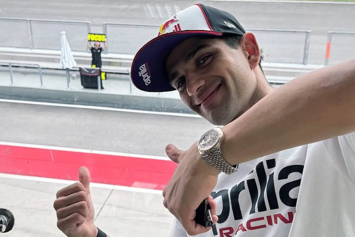 Jorge Martin pilota Aprilia MotoGP a Sepang per il test