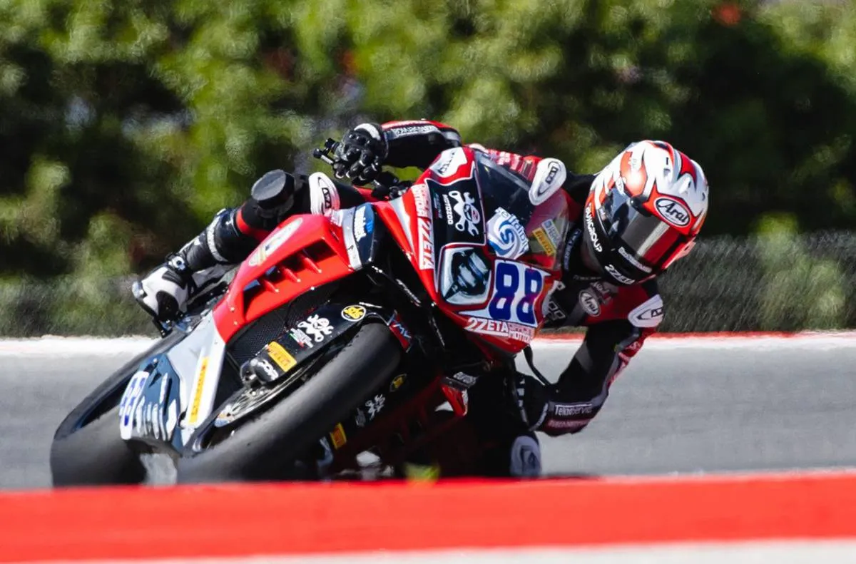 Andrea Giombini su MV Agusta del WorldSSP