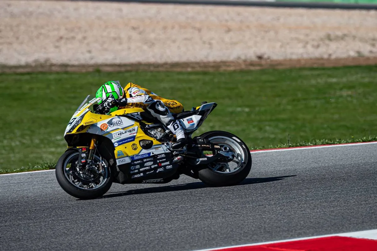 Lorenzo Baldassarri in azione a Portimao