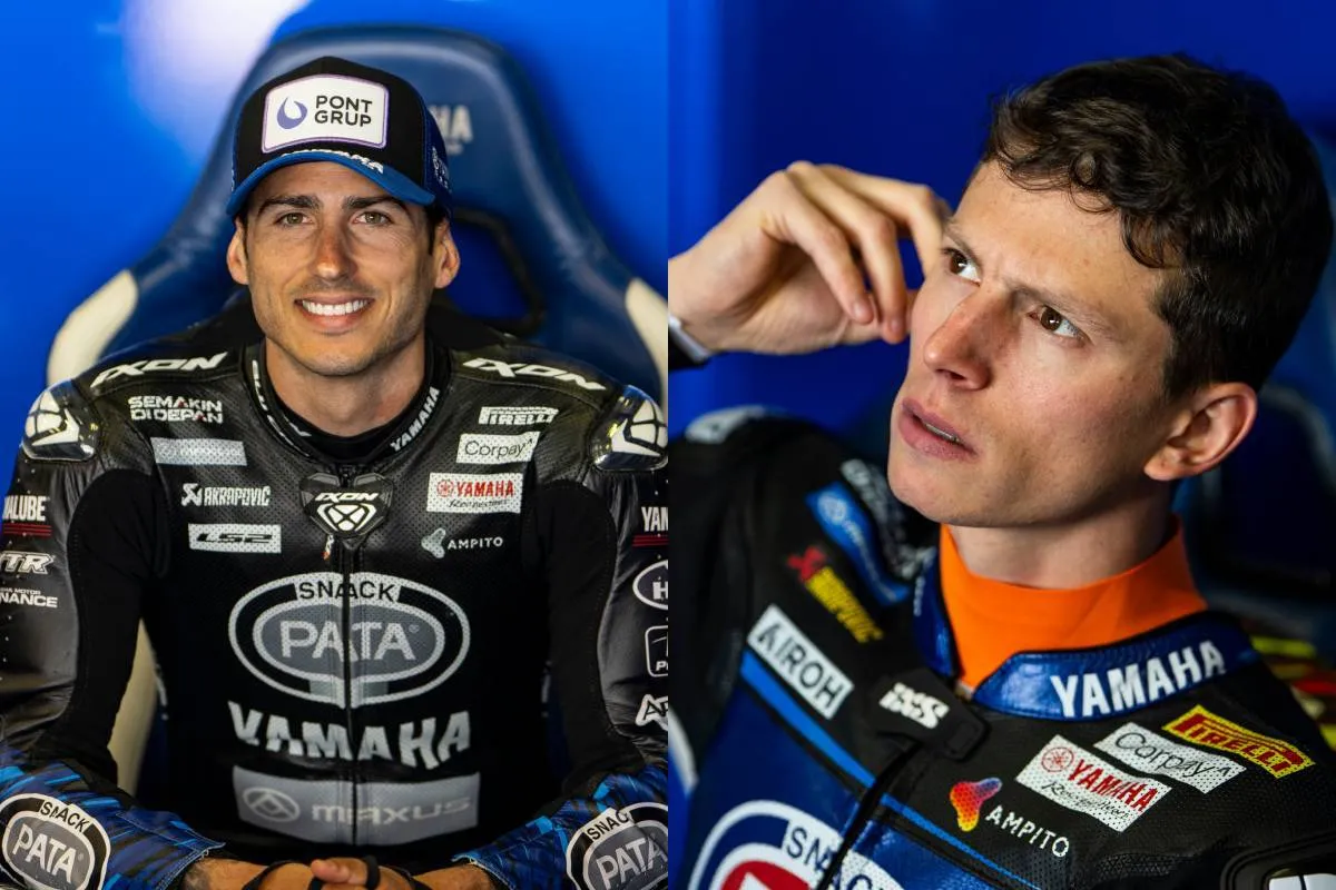 Xavi Vierge Andrea Locatelli Yamaha Superbike WorldSBK Test