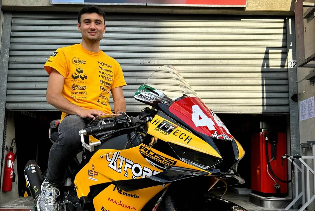 Gabriele Giannini sul podio alla 24 Ore di Le Mans