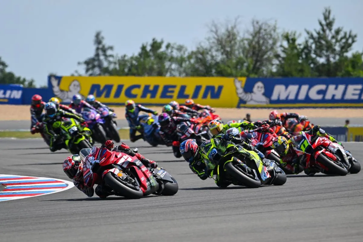 Piloti nella gara MotoGP a Brno, Repubblica Ceca