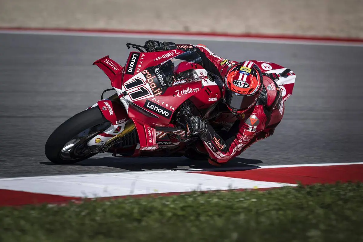 Nicolo Bulega pilota Aruba Ducati Superbike a Misano Adriatico