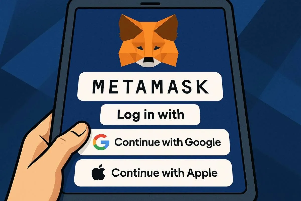 MetaMask social login Google Apple