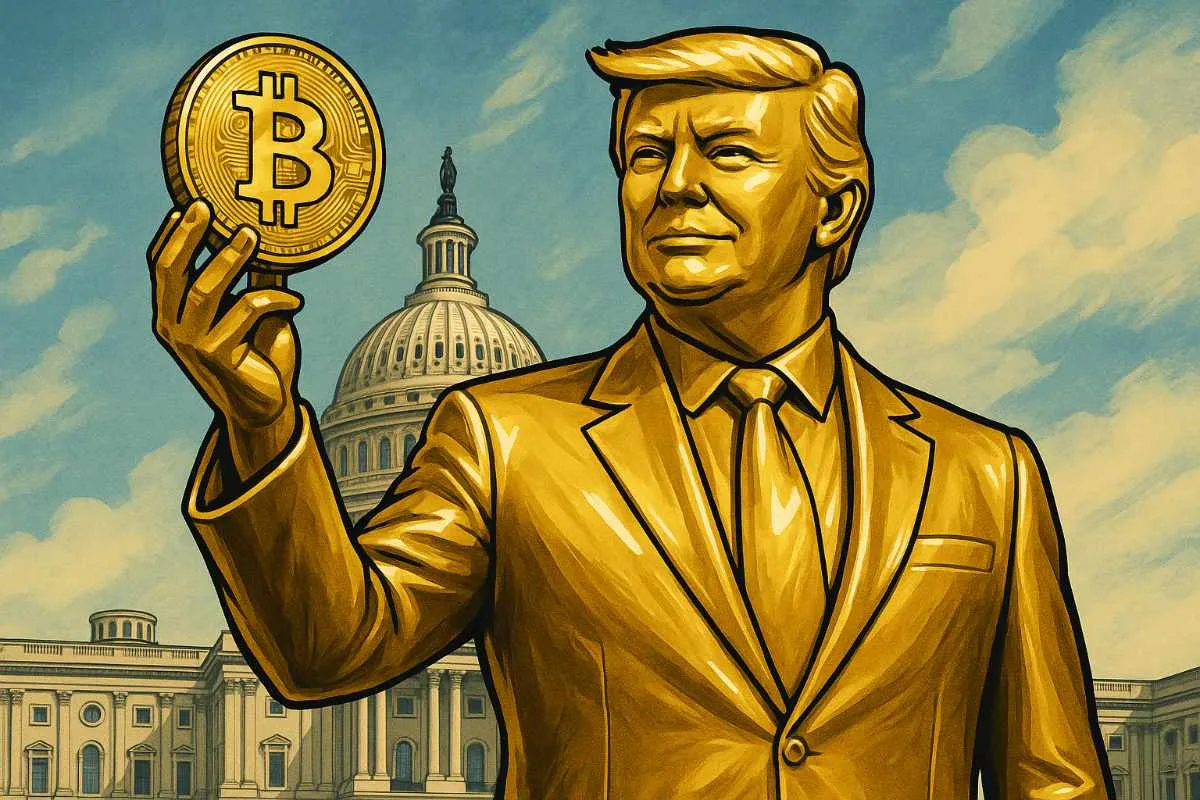 Donald Trump gouden standbeeld