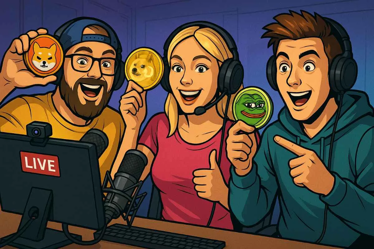 Memecoins Pump.fun livestreams