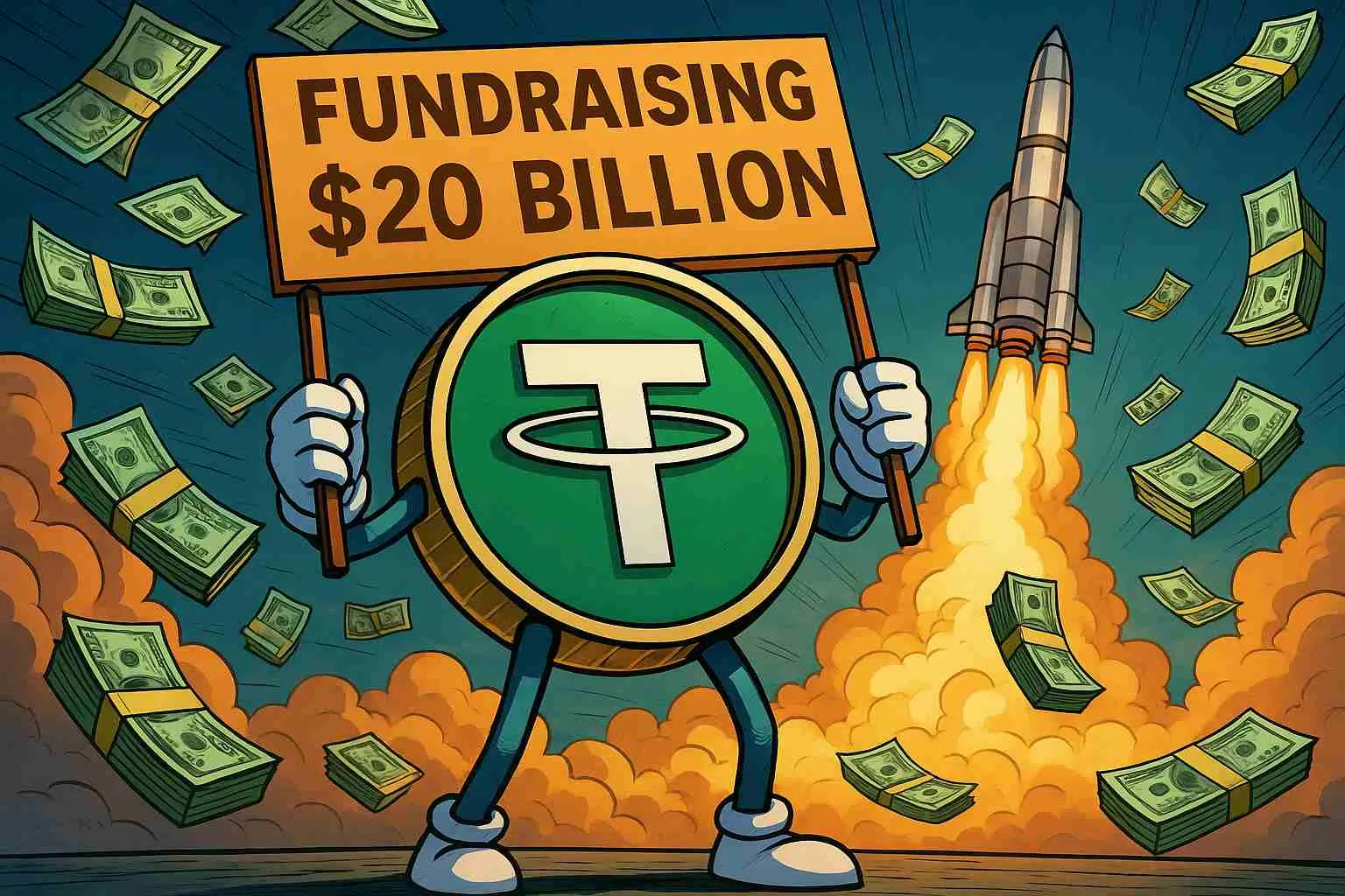 Tether USDT fondsenwerving waardering