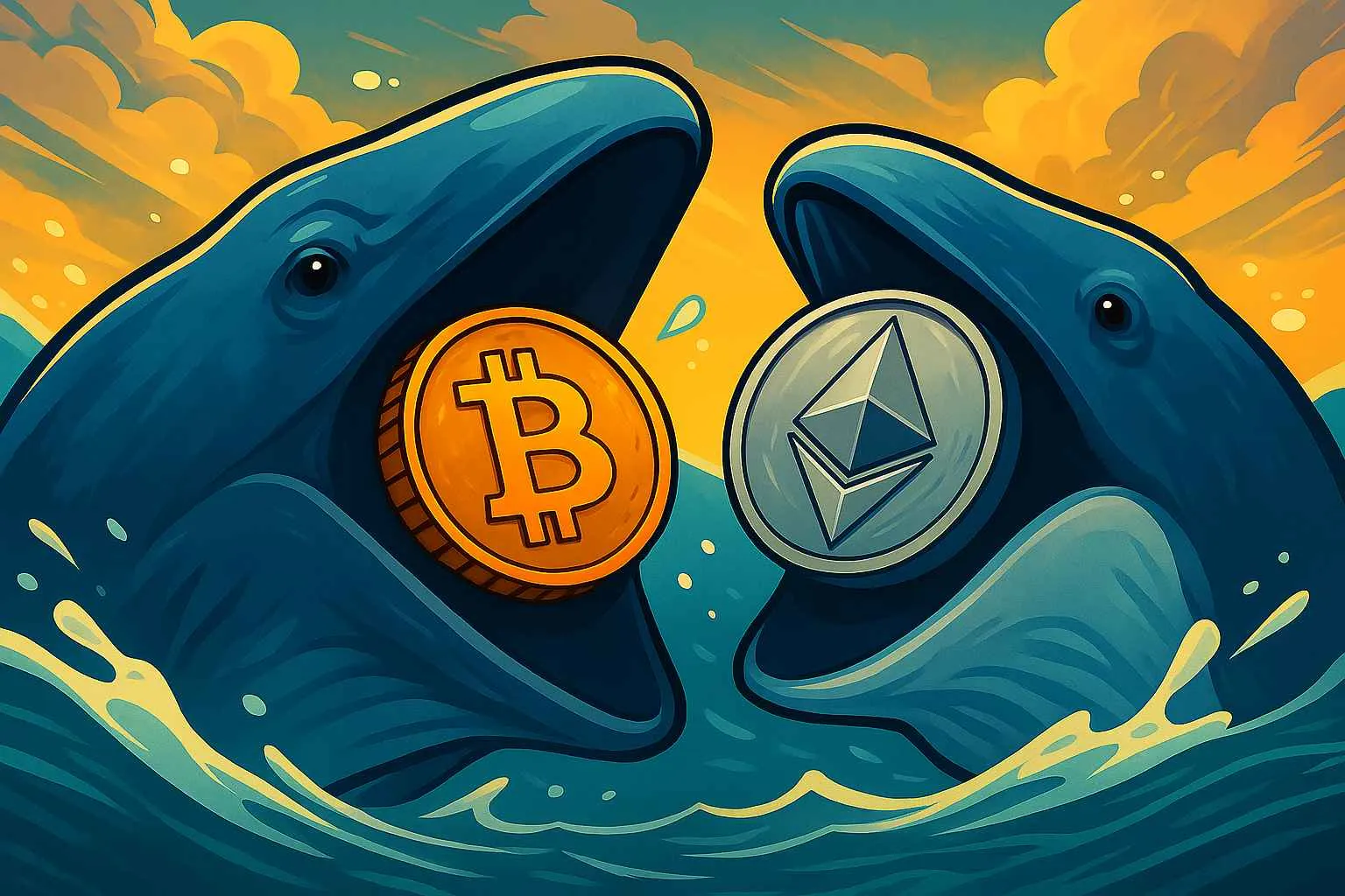 Bitcoin en Ethereum whales