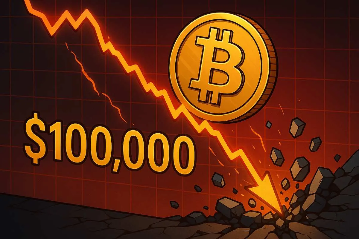 Bitcoin koers daalt onder $100.000