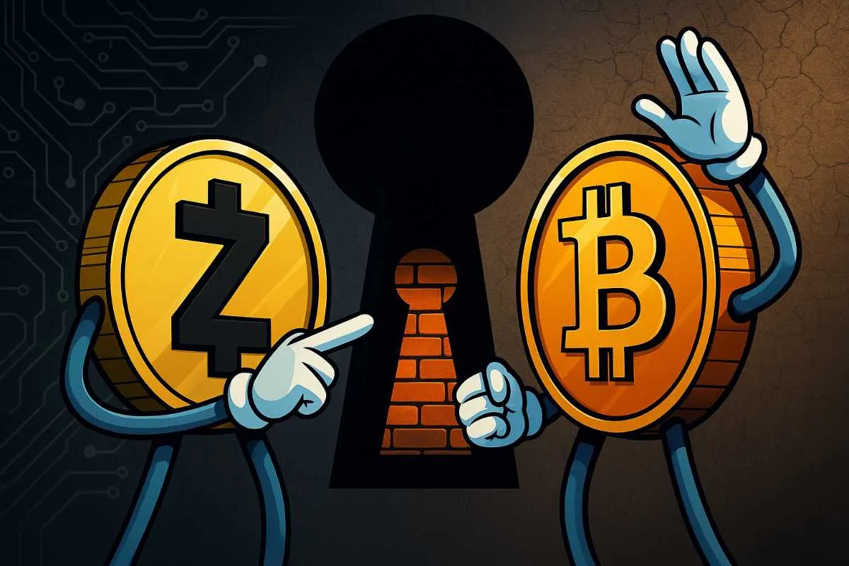 Zcash vs. Bitcoin privacymunt