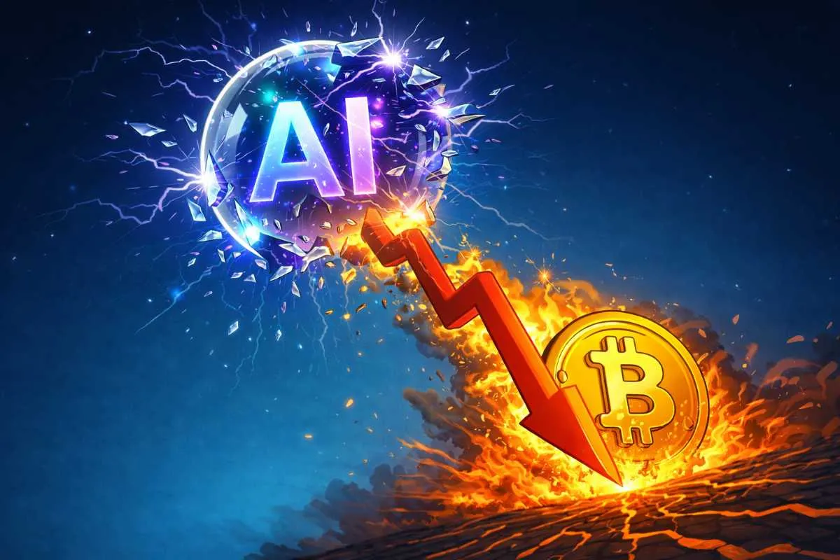 AI-zeepbel Bitcoin daling