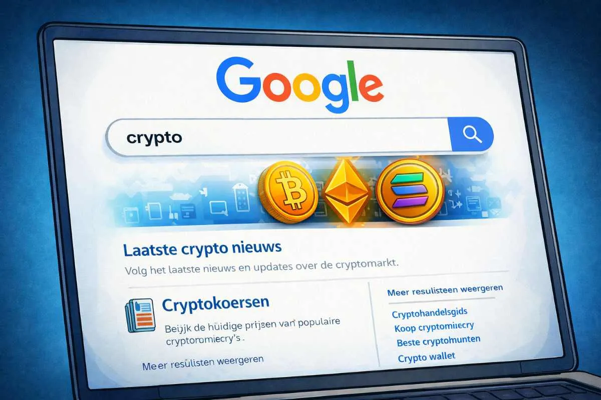 Google zoekopdrachten crypto
