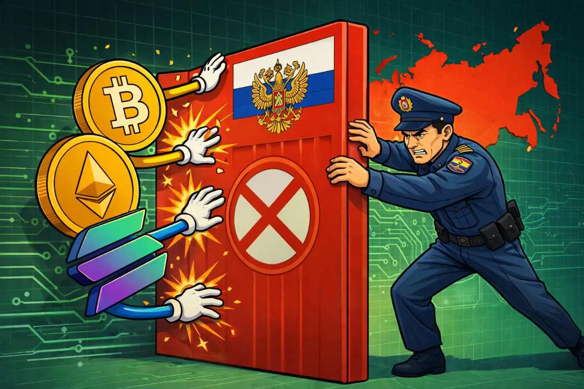 Rusland blokkeert  cryptobetalingen
