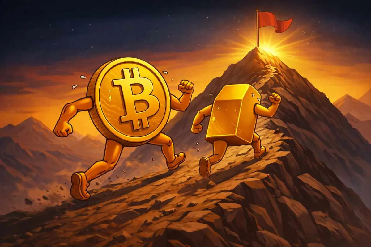 Bitcoin vs goud koers