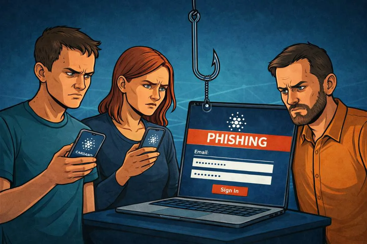 Cardano-gebruikers phishing scam