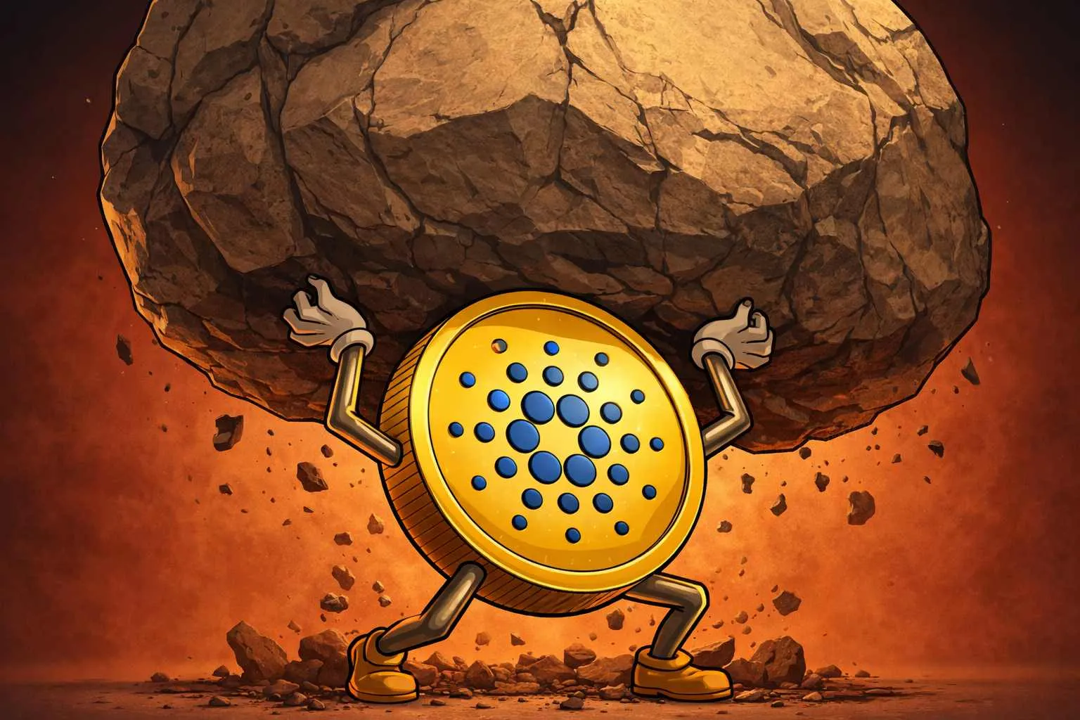 Cardano koers onder druk ADA prijs