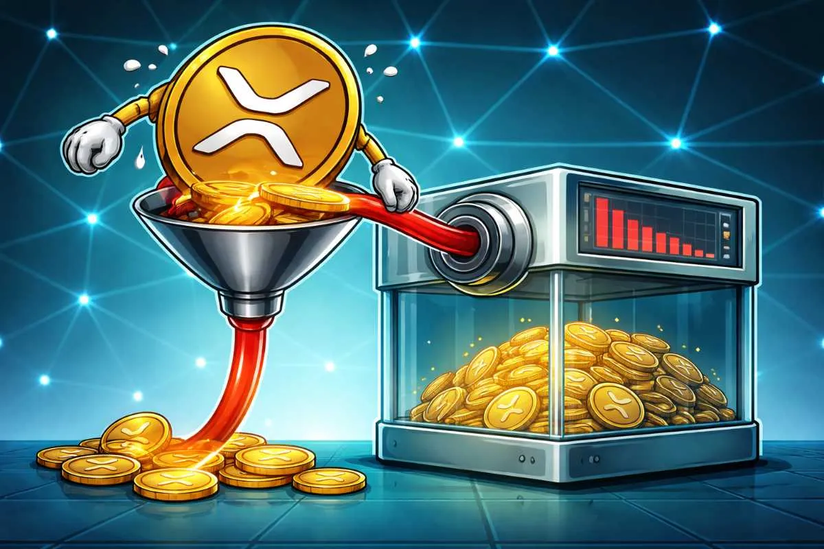 Dalende XRP-voorraad op beurzen