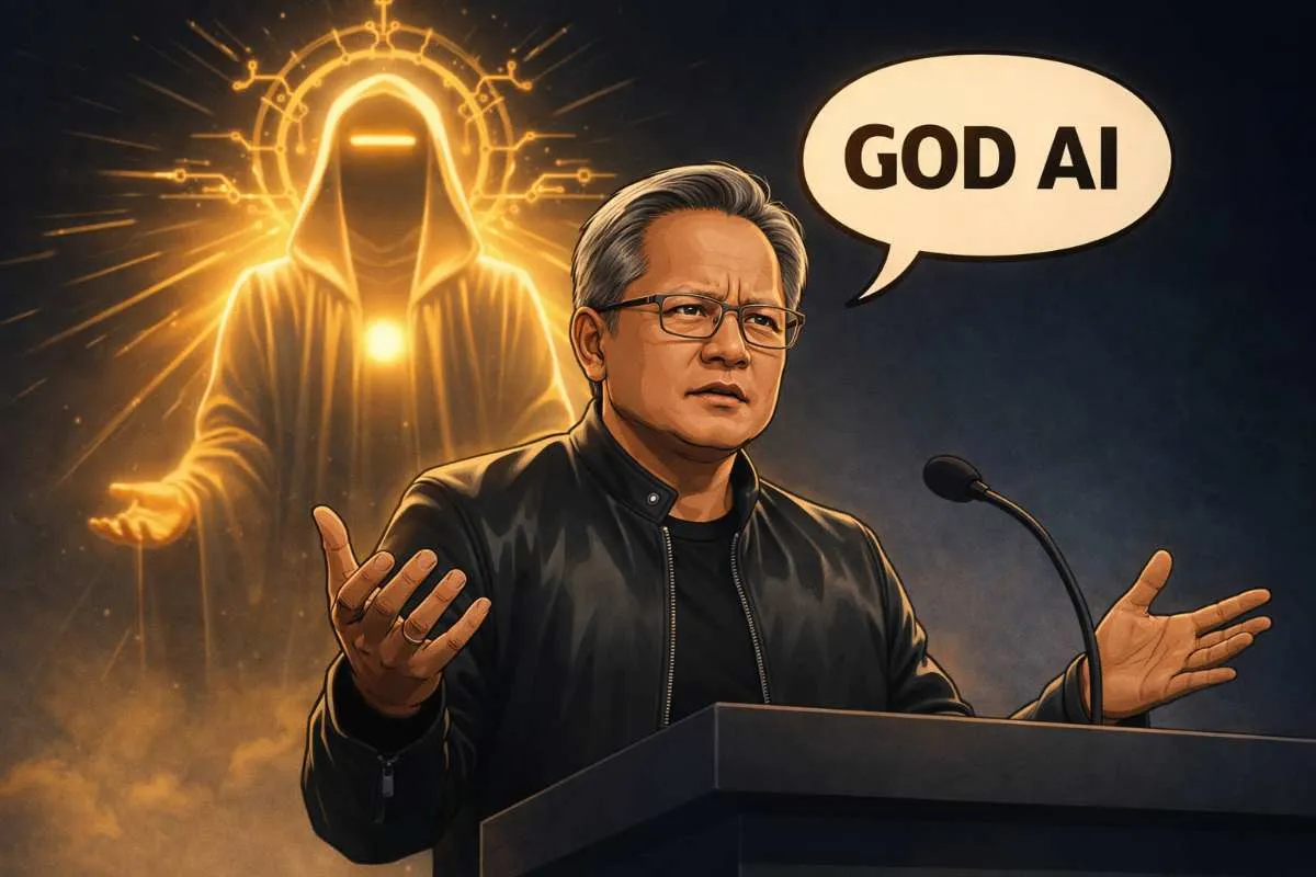 Nvidia CEO spreekt over God AI