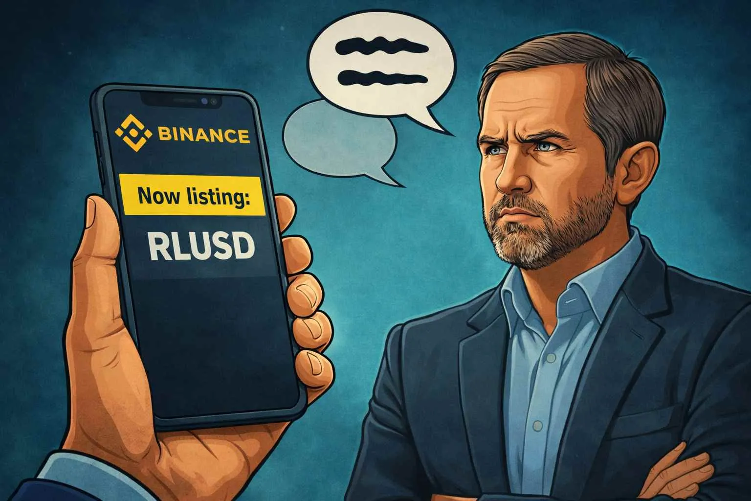 Ripple CEO RLUSD Binance